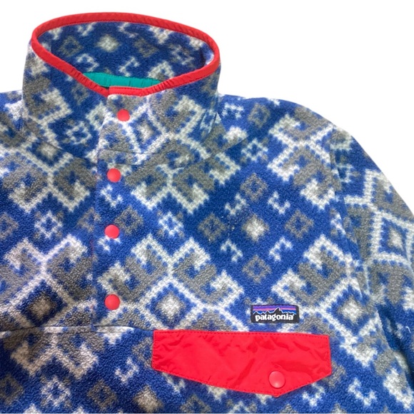 Patagonia Lightweight Synchilla Snap-T Pullover Fleece Men’s size XS in Blue - Picture 4 of 7